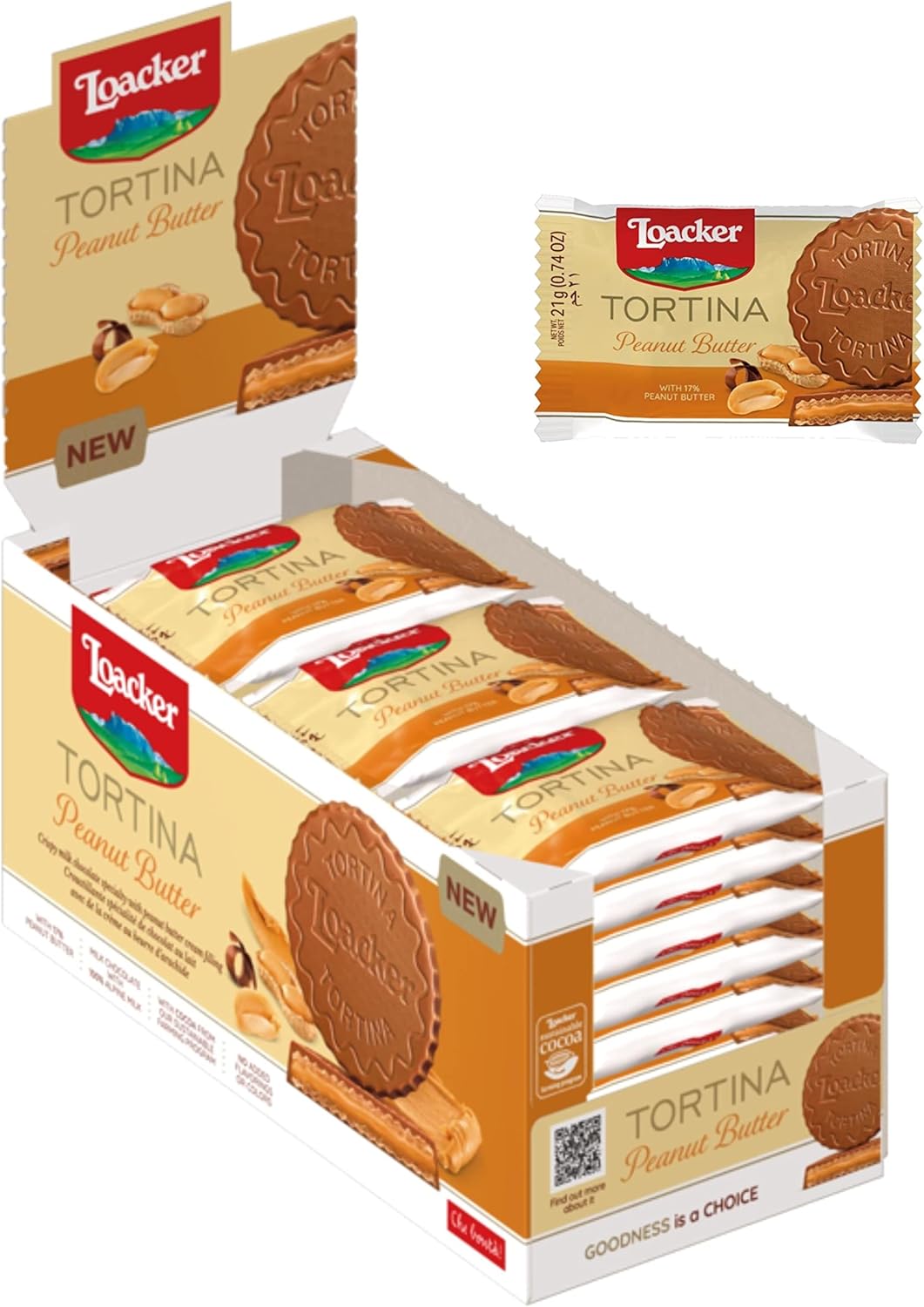 Thumbnail 6 de Loacker Tortine Gran Pasticceria Original – cuore di crema nocciola tra cialde, rivestite di cioccolato al latte (24 tortine monoporzione)