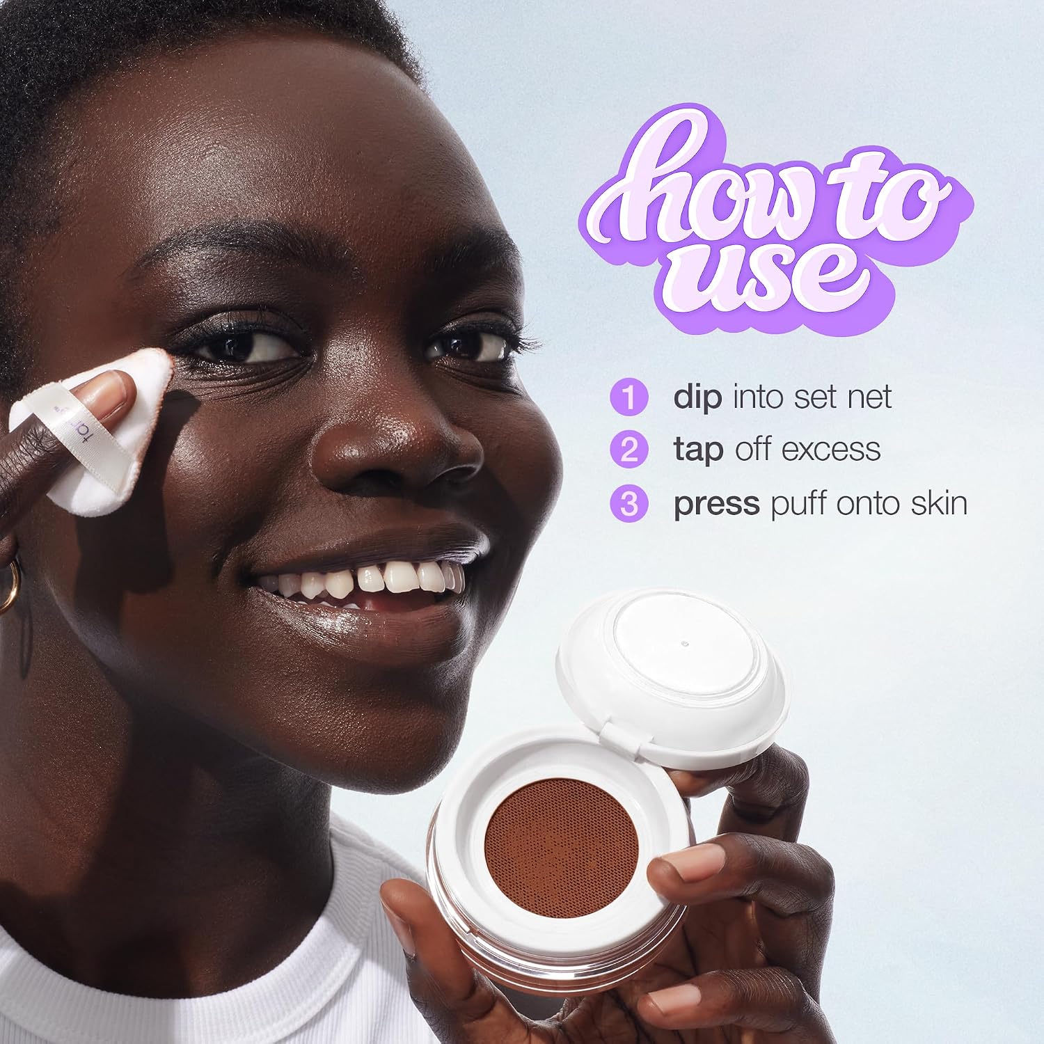 Detalle 2 de tarte Creaseless Setting Powder, Lightweight Oil-Absorbing Loose Face Powder