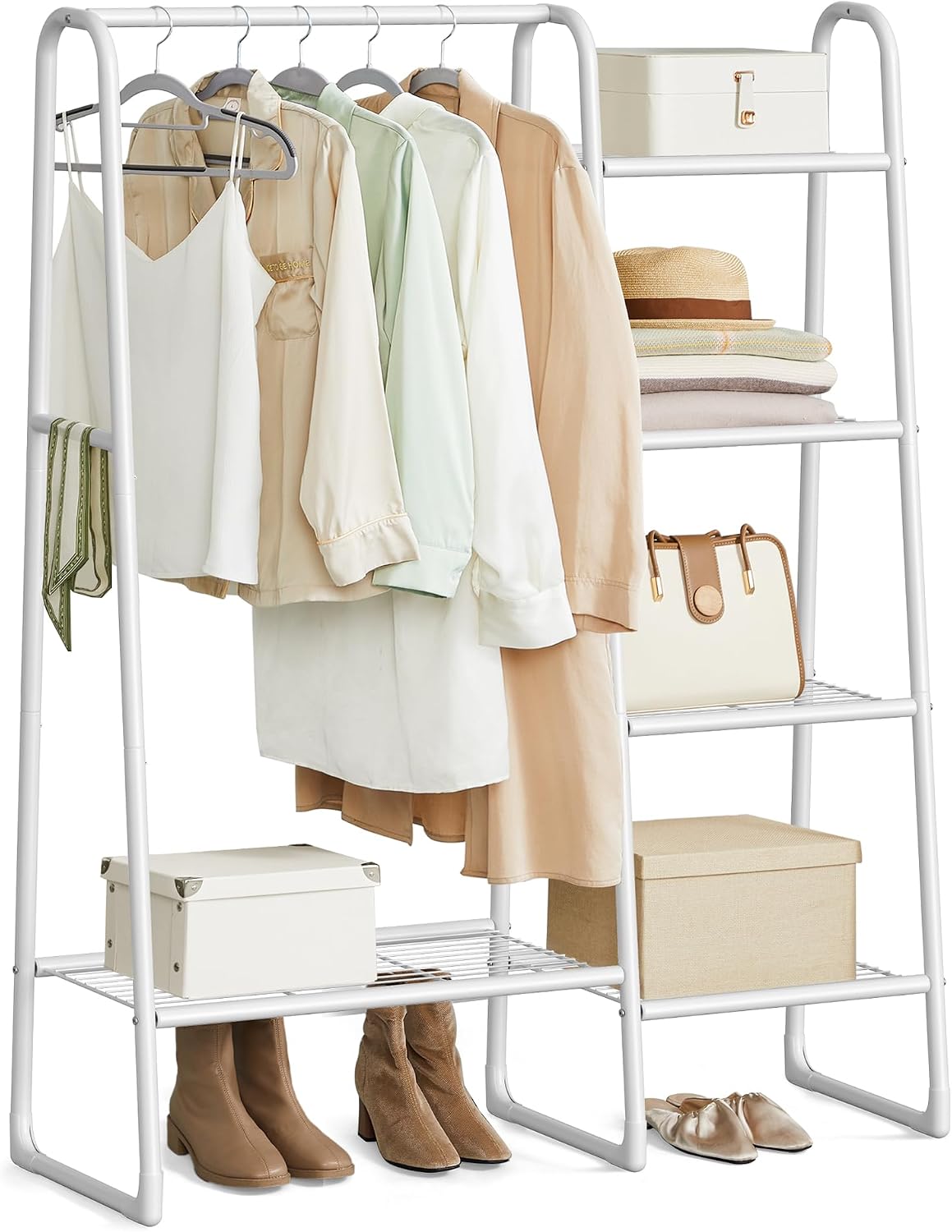 Thumbnail 6 de SONGMICS Stand Appendiabiti HSR138B01: 5 Ripiani, struttura in metallo, 40 x 101,7 x 153,3 cm