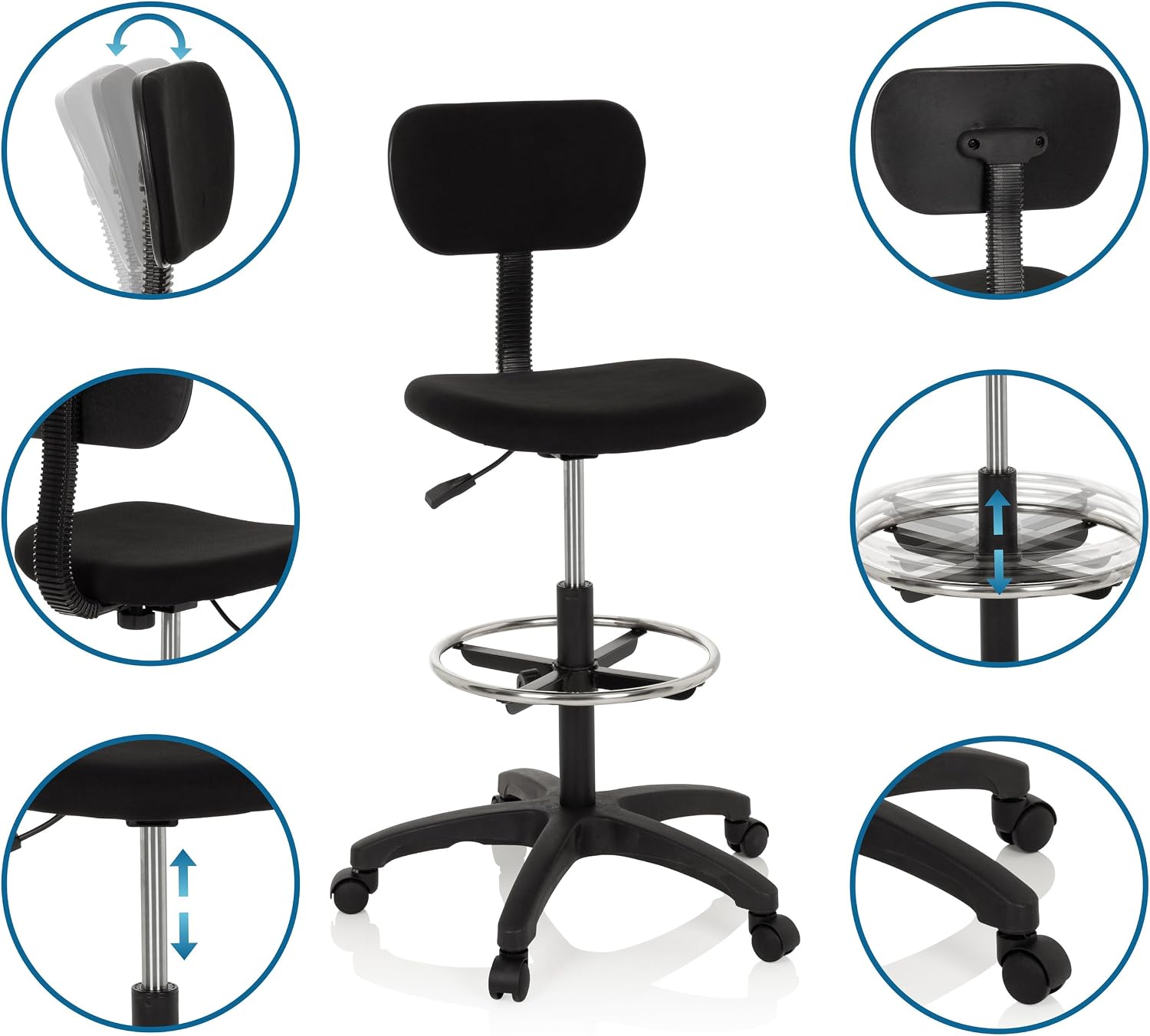 Thumbnail 3 de HJH Office 671004 operativa Ø 40 cm 💺