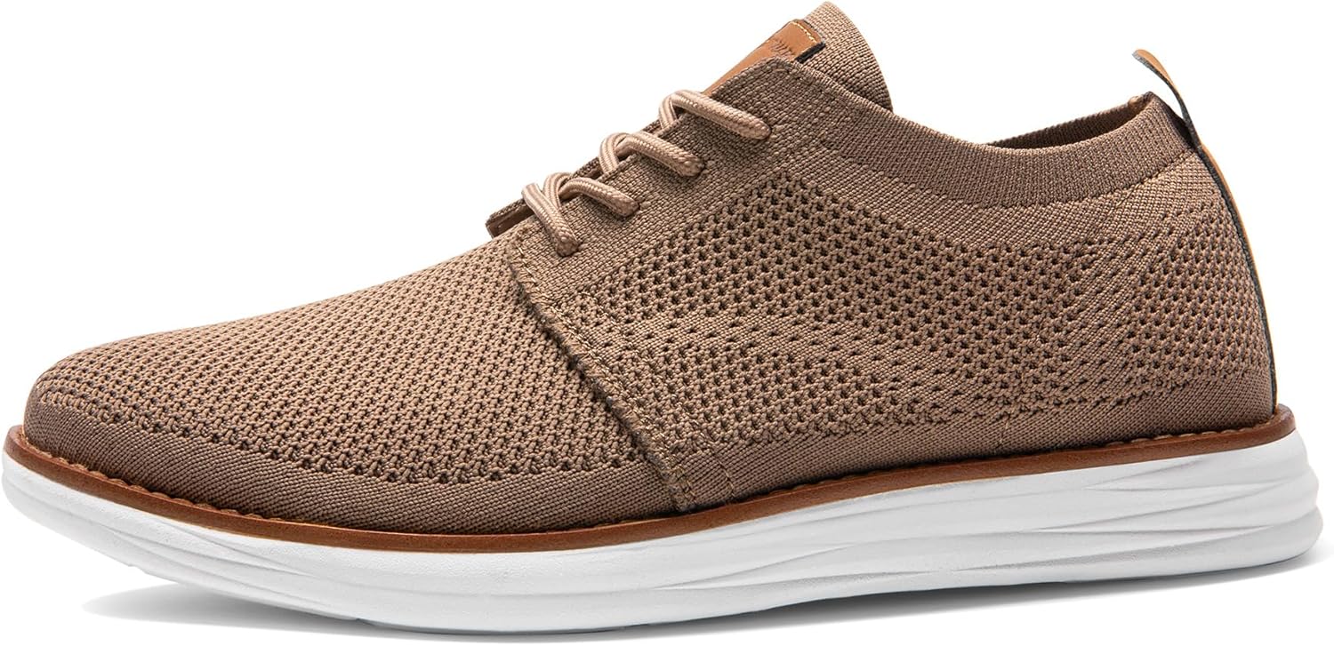 Detalle 2 de Bruno Marc Men’s KnitFlex Breeze Mesh Sneakers Oxford Lace-Up Lightweight Walking Shoes
