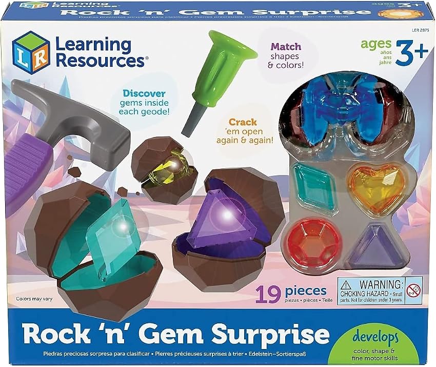Thumbnail 1 de Learning Resources Rocas con Gemas Sorpresa — Juego educativo para 3 años
