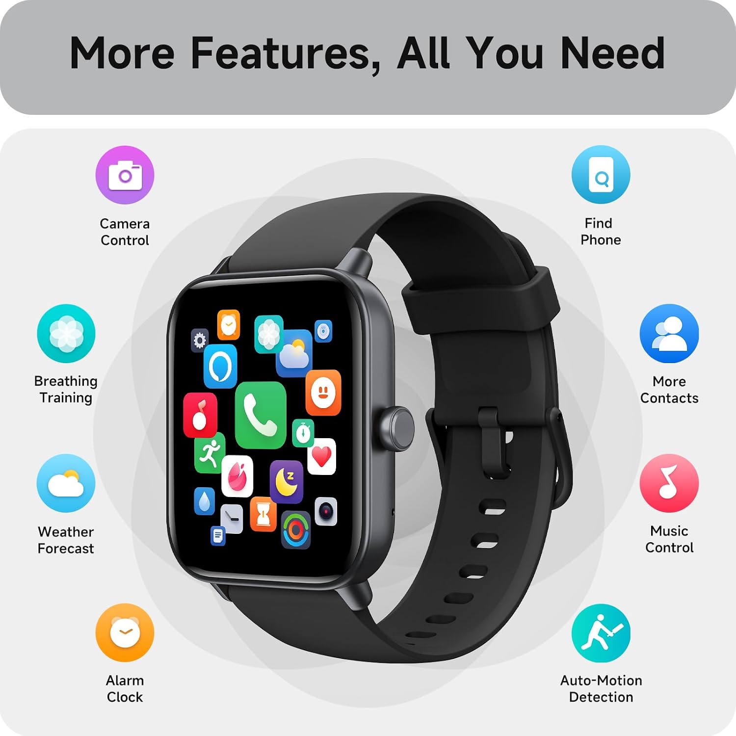 Thumbnail 6 de AEAC Smart Watch for Men 1.8 AI Alexa Built-in