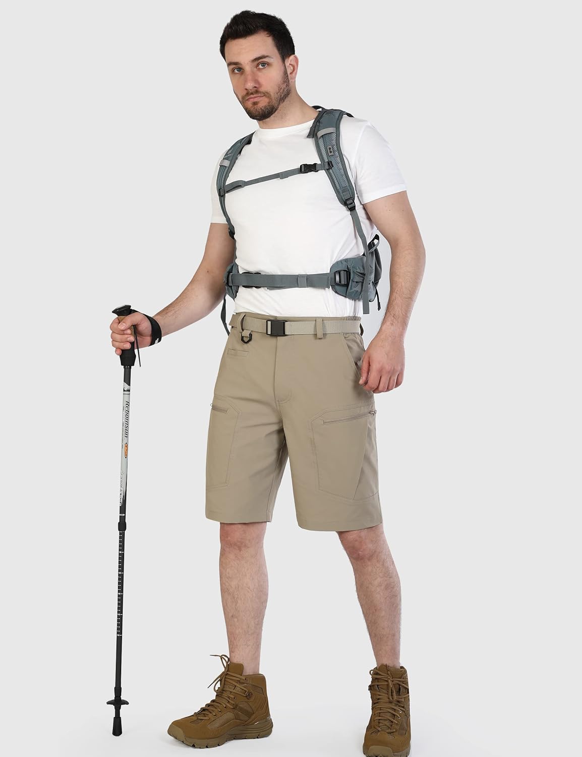 Thumbnail 5 de Shallowlulu Men's Cargo Hiking Shorts: Water-Resistant, Quick-Dry, Lightweight Tactical Shorts