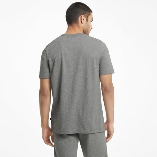 Thumbnail 4 de Puma Ess Logo Tee Medium Gray Heather camiseta hombre