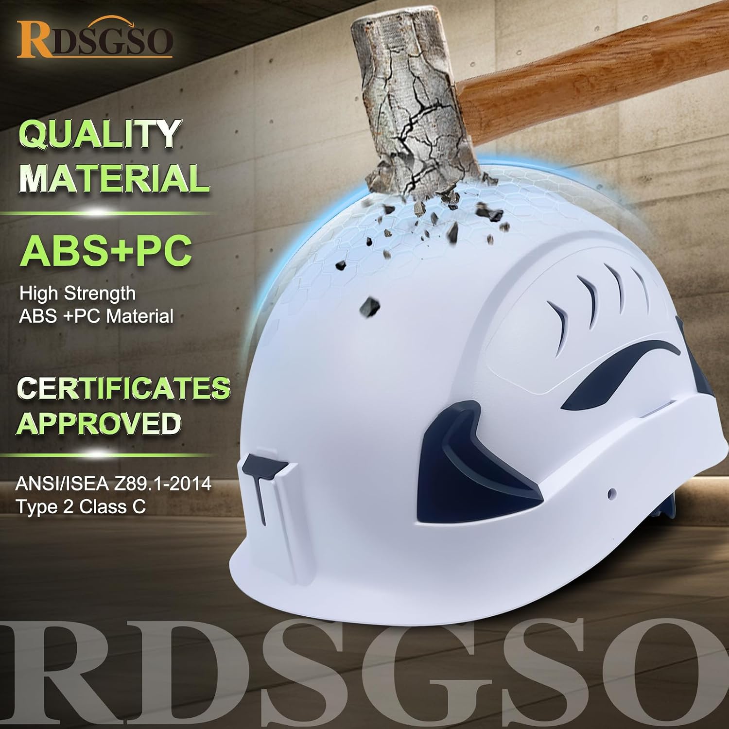 Detalle 1 de RDSGSO ANSI Type 2 R2 Safety Helmet