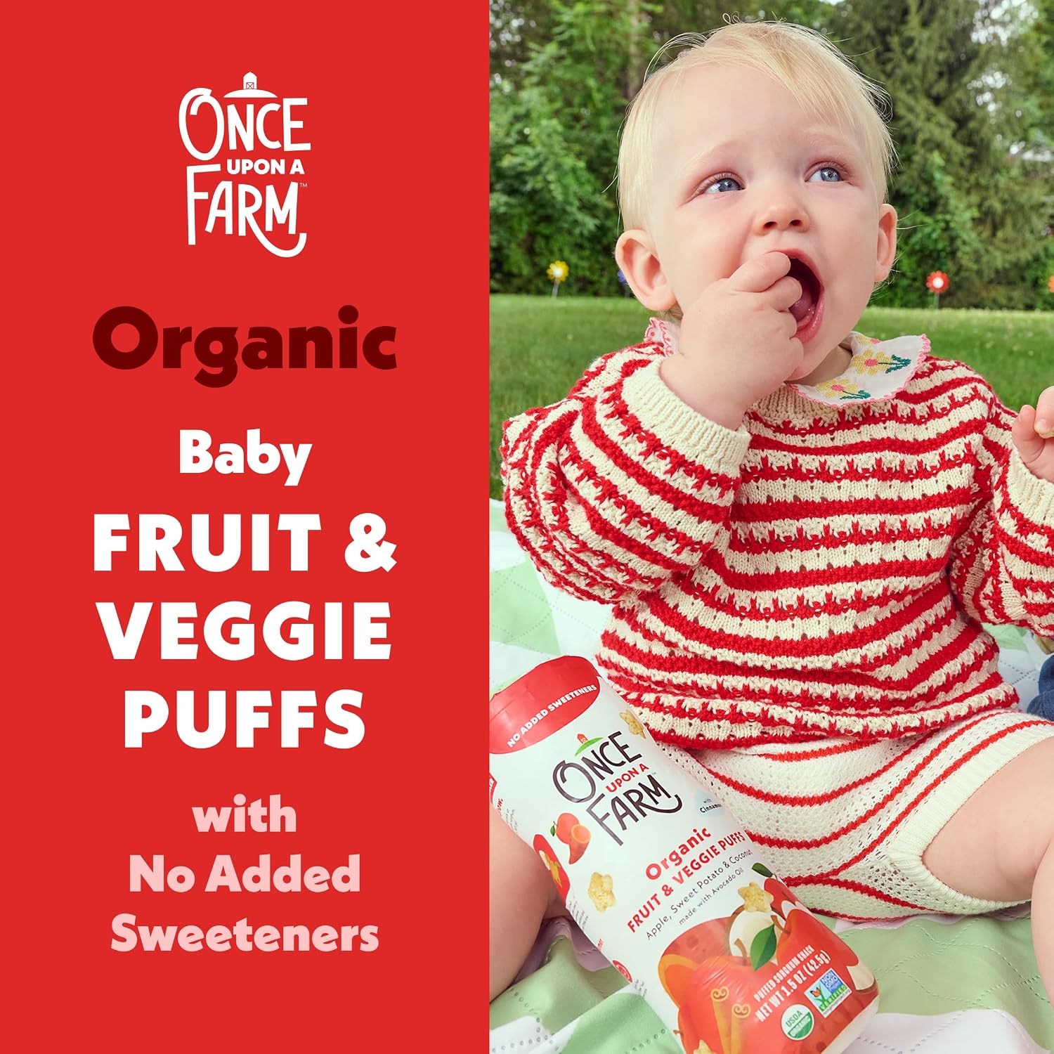 Thumbnail 6 de Once Upon a Farm Organic Puffs Variety Pack, 30 Ct, Non-GMO, Sorghum-Based
