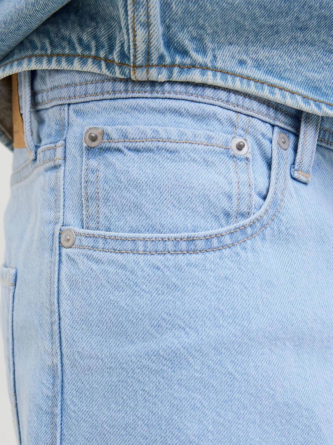 Detalle de JACK & JONES JJiron JJoriginal Sq 730 Sn Short — Short en jean homme, coupe extra baggy, smart casual