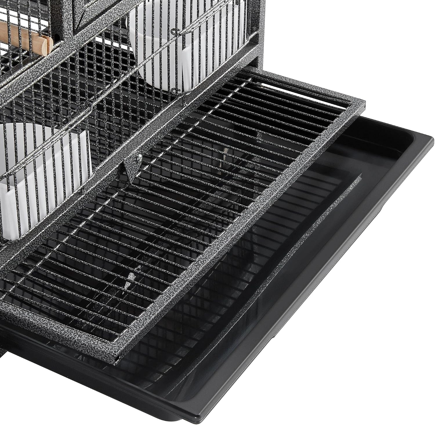 Thumbnail 6 de Yaheetech Cage Oiseau Volière 95,5 x 45,5 x 52,5 cm – double espace, métal antirouille