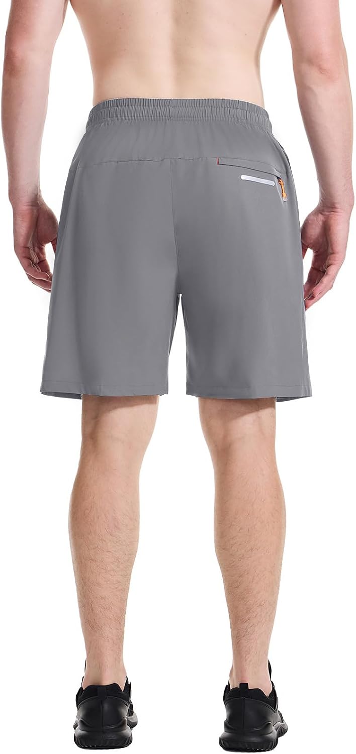 Thumbnail 6 de Cimic sportbroek voor heren, hardloopshort met ritsvak en reflecterende strepen