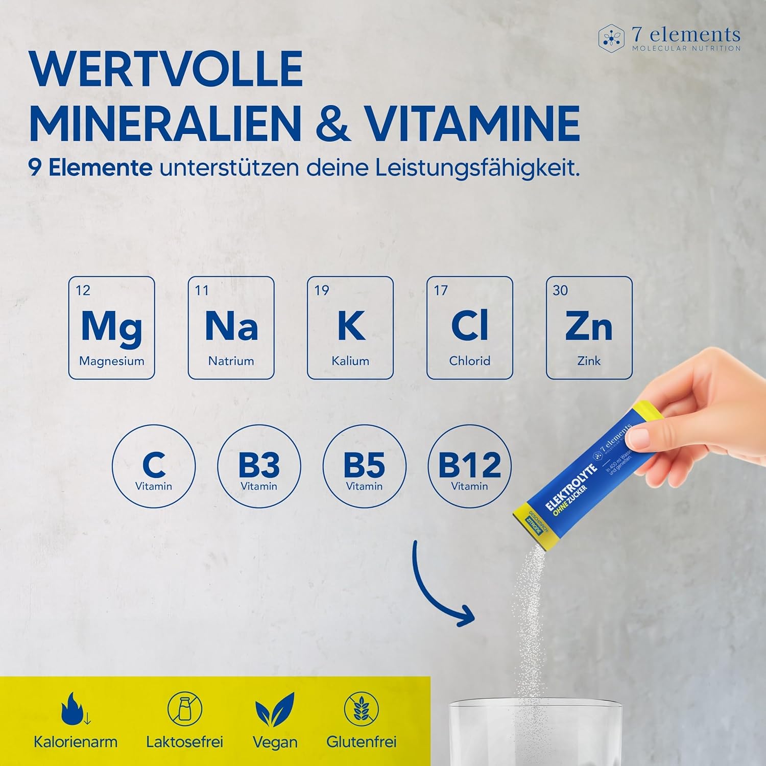 Thumbnail 5 de Elektrolyte Ohne Zucker 30 Stück 1390 mg Kalorienarm Premium Elektrolyt Pulver