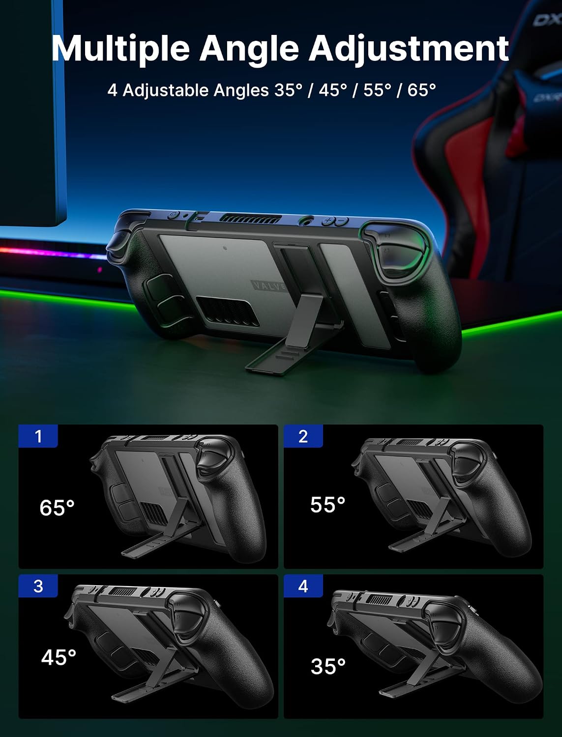 Detalle 2 de JSAUX PC0105 Kickstand Case for Steam Deck