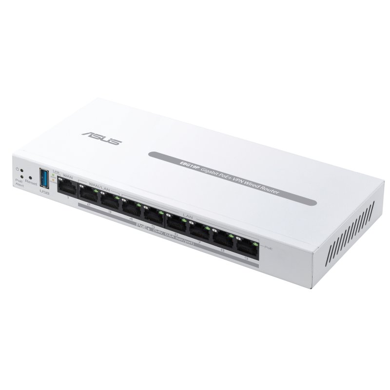 Detalle de ASUS ExpertWifi EBG19P: Router Ethernet Gigabit PoE AiMesh para PYMEs