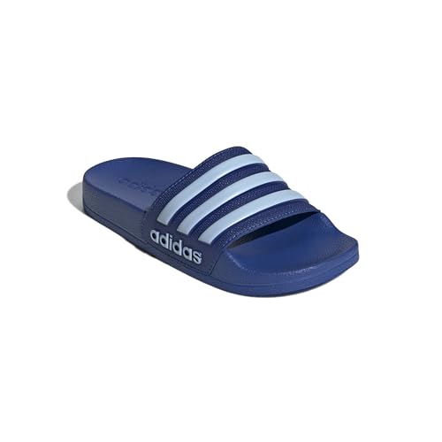 Detalle de adidas Kinder Adilette Shower Slides Sandal – Royal Blue/Glow Blue, Größe 29 EU