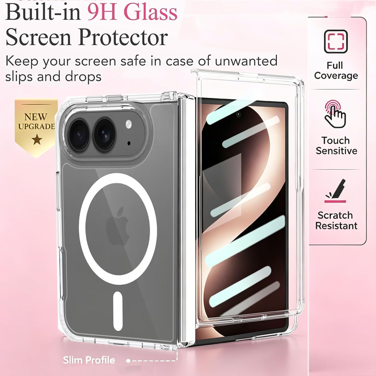 Detalle de Gufiire iPhone Duo Case iPhone Duo用ケース MagSafe対応・画面保護・ヒンジカバー付き