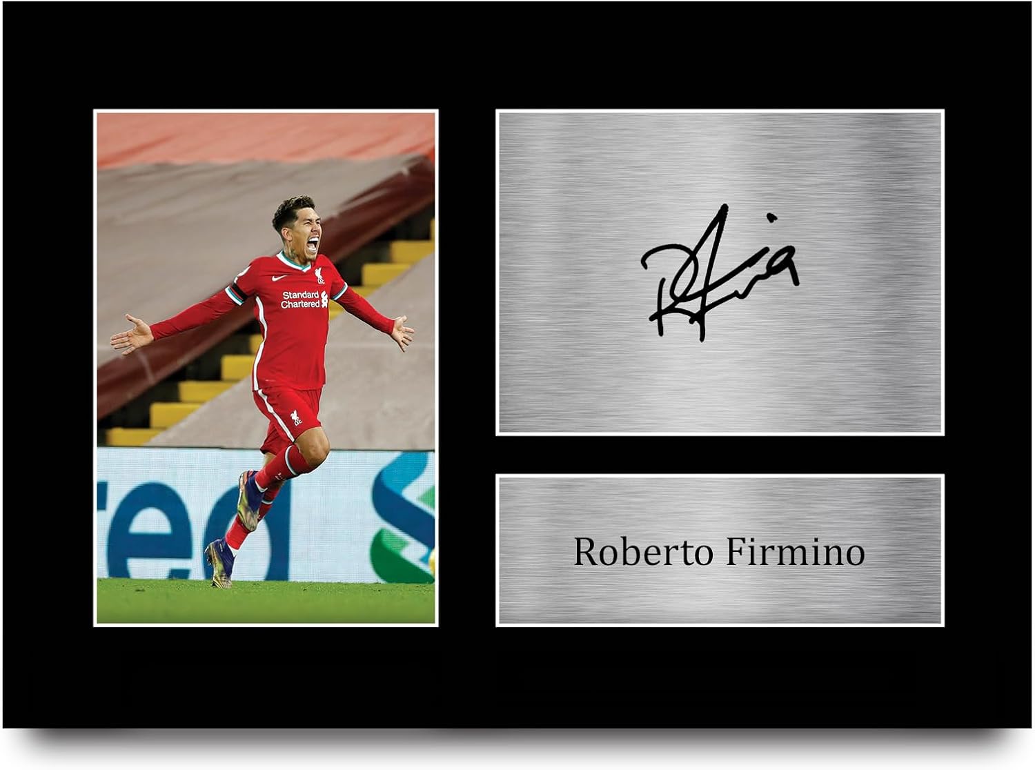 Thumbnail 5 de HWC Trading Roberto Firmino signed framed A4 print (Liverpool gift)