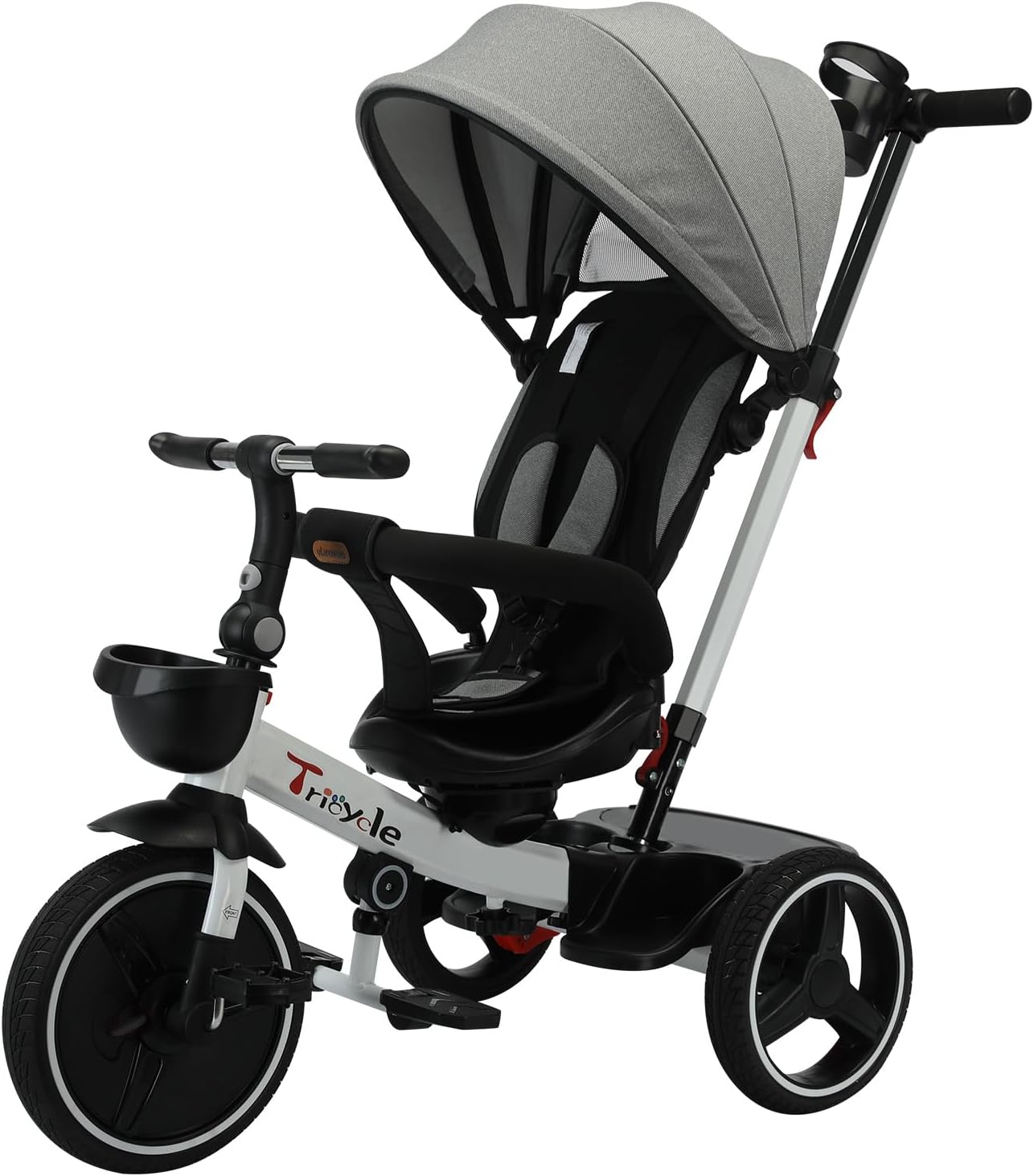 Thumbnail 6 de UBRAVOO Baby Dreirad 6-in-1: Lernfahrrad mit Lenkdreirad-Funktion, Schiebestange & verstellbarem Verdeck