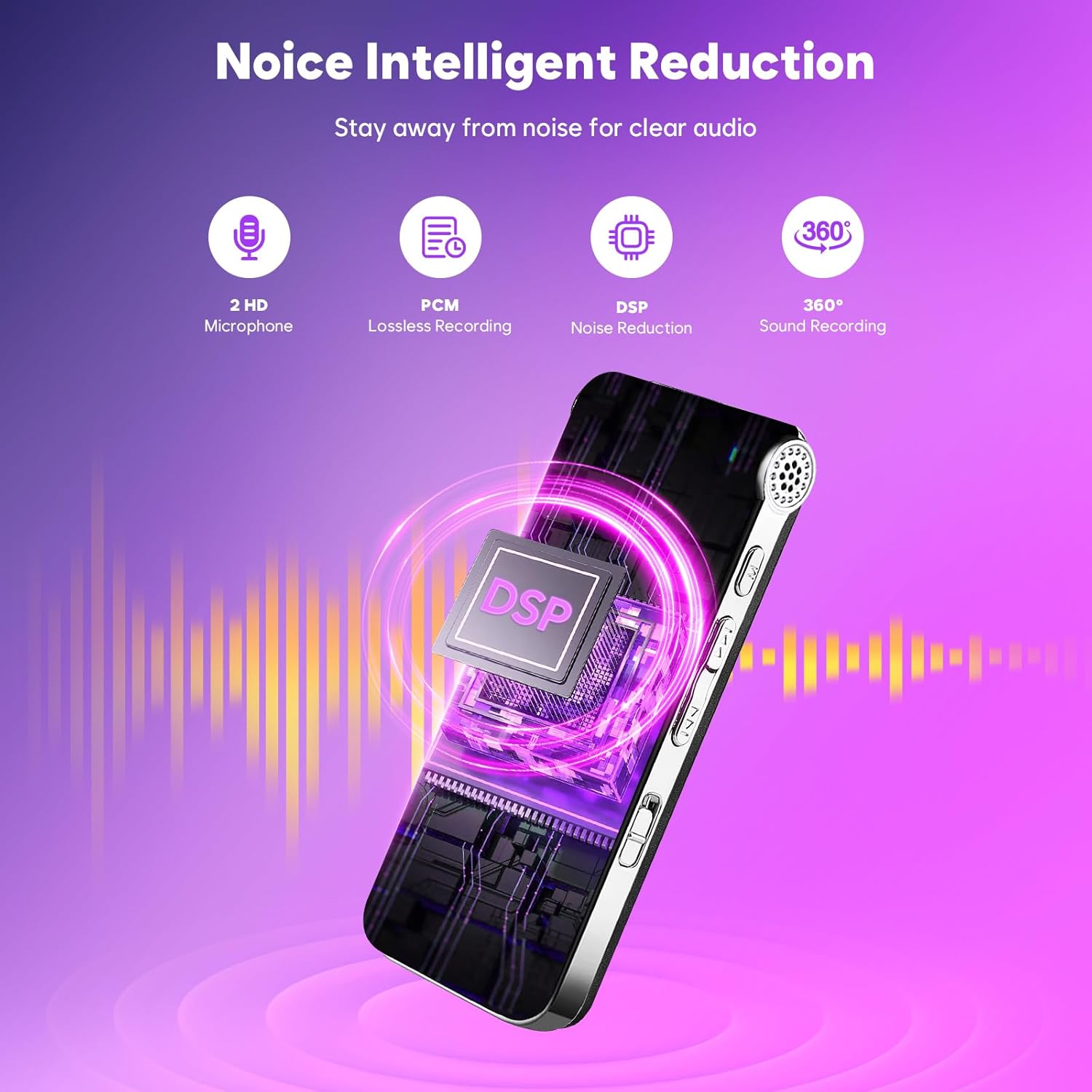 Thumbnail 6 de ZIPCIDE Voice Recorder 32GB 4800h
