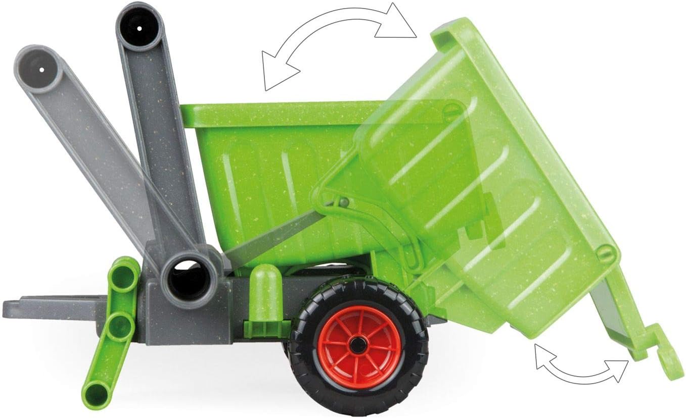 Thumbnail 2 de LENA 04214 Remorque EcoActives verte (env. 20 cm) pour tracteur jouet dès 2 ans