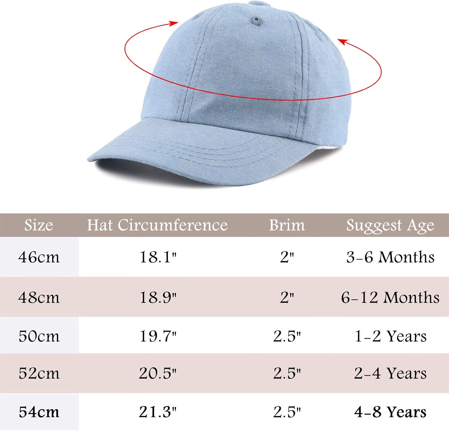 Thumbnail 5 de Pesaat Baby Schirmmütze Junge – UV-Schutz Baseballcap aus Baumwolle, verstellbar