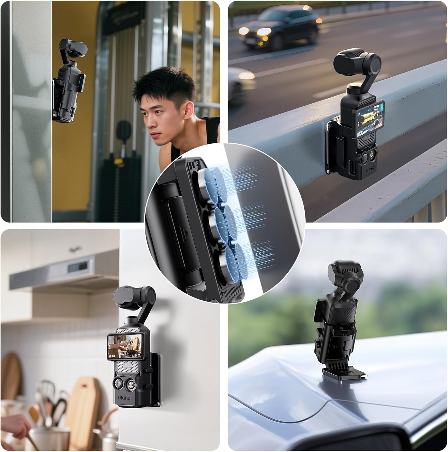 Thumbnail 3 de ULANZI PK15 Magnetische Erweiterungshalterung für DJI Osmo Pocket 3 mit Kaltem Schuh