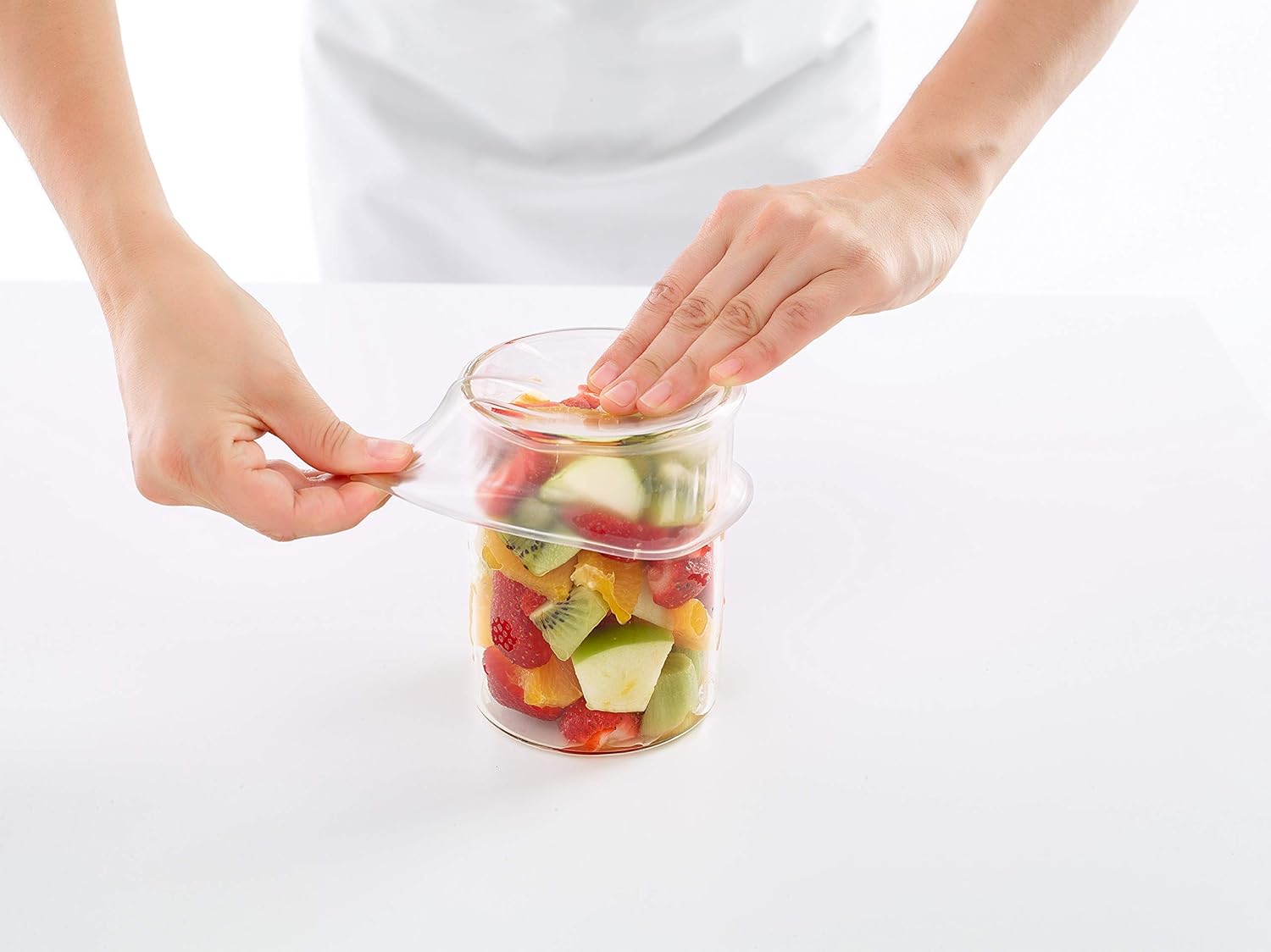 Detalle 2 de Lékué Kit de 3 Tapas extensibles para alimentos 🍽