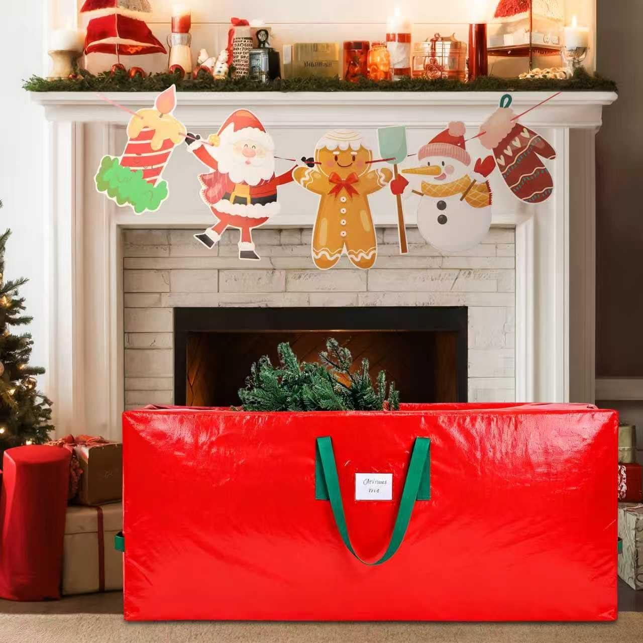 Detalle de KRYSTY Durable Large Christmas Tree Storage Bag 9 ft 🎄