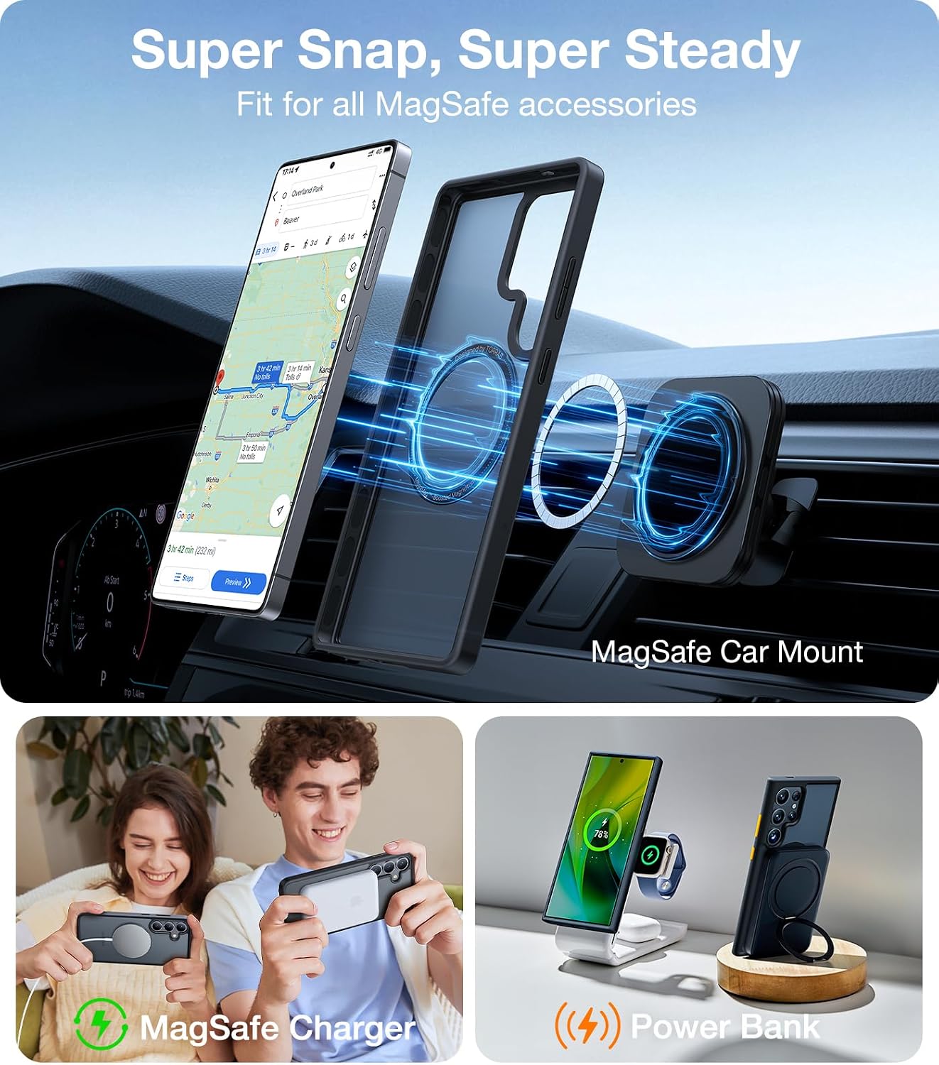 Thumbnail 3 de TORRAS Magnetic Shockproof Samsung Galaxy S25 Ultra 4X case