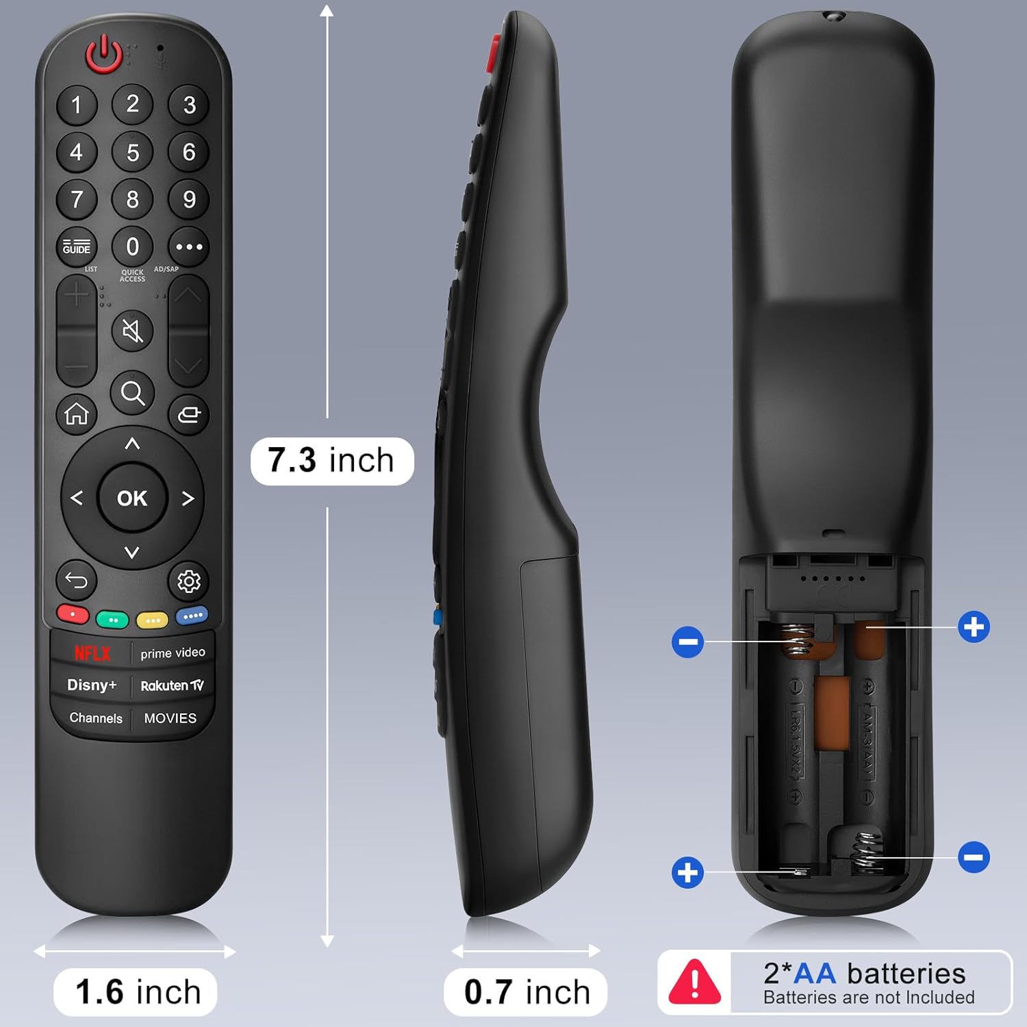Thumbnail 6 de Universal Magic Remote MR22 für LG Smart-TV (ohne Pointer & Sprache, IR) – inkl. Streaming-Hotkeys