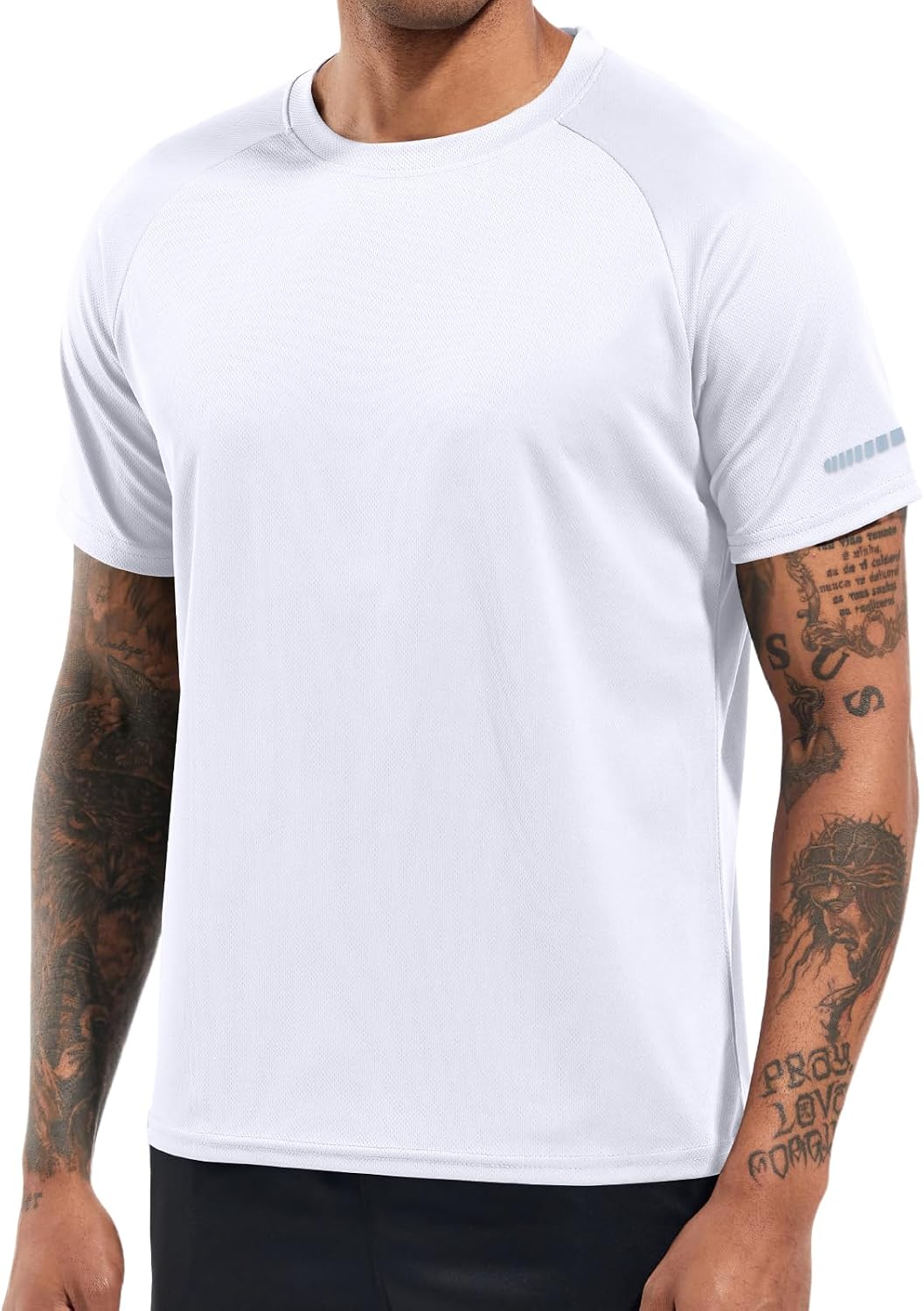 Detalle de Holure Men's Quick-Dry Sportswear T-Shirts: Breathable, Moisture-Wicking 4-Way Stretch Tops