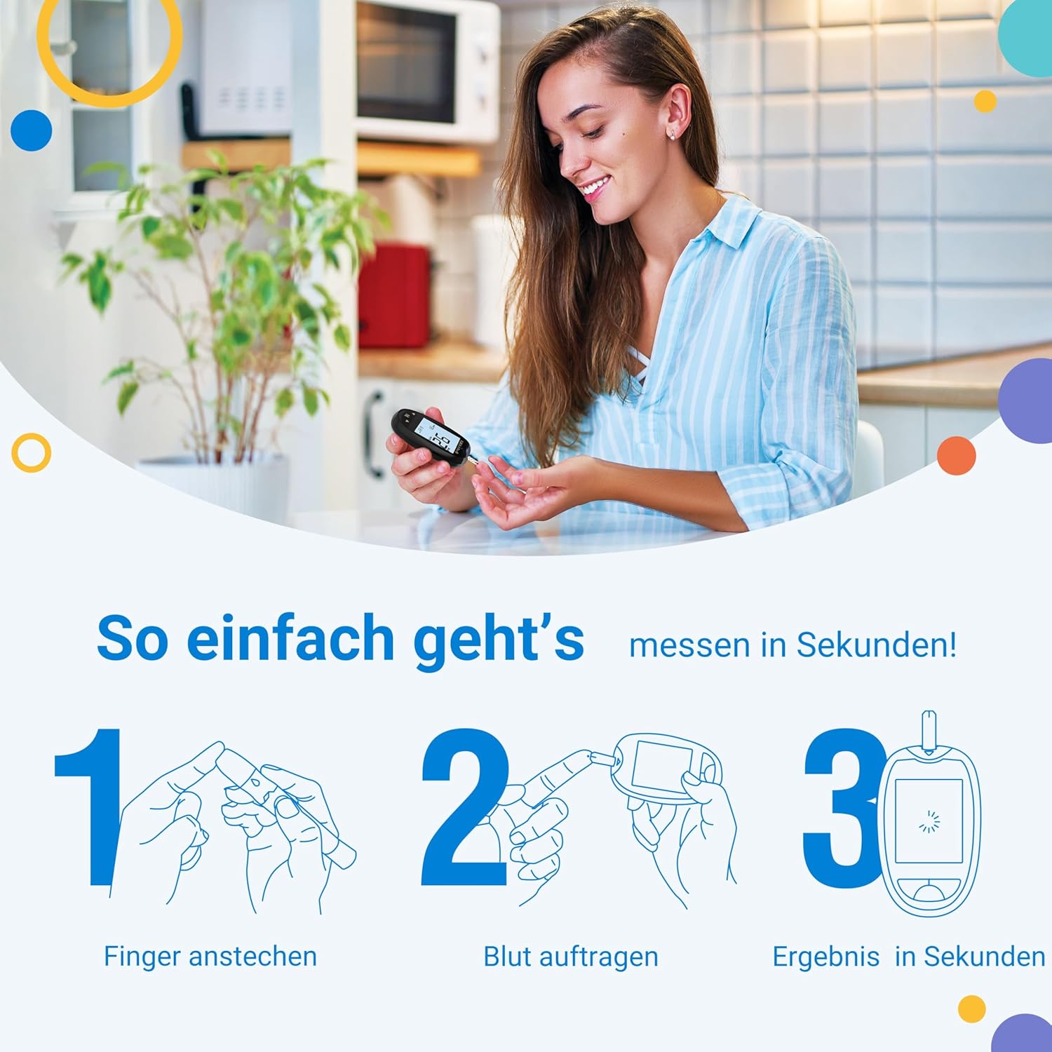 Thumbnail 3 de FORA 6 Connect Messgerät für Glukose