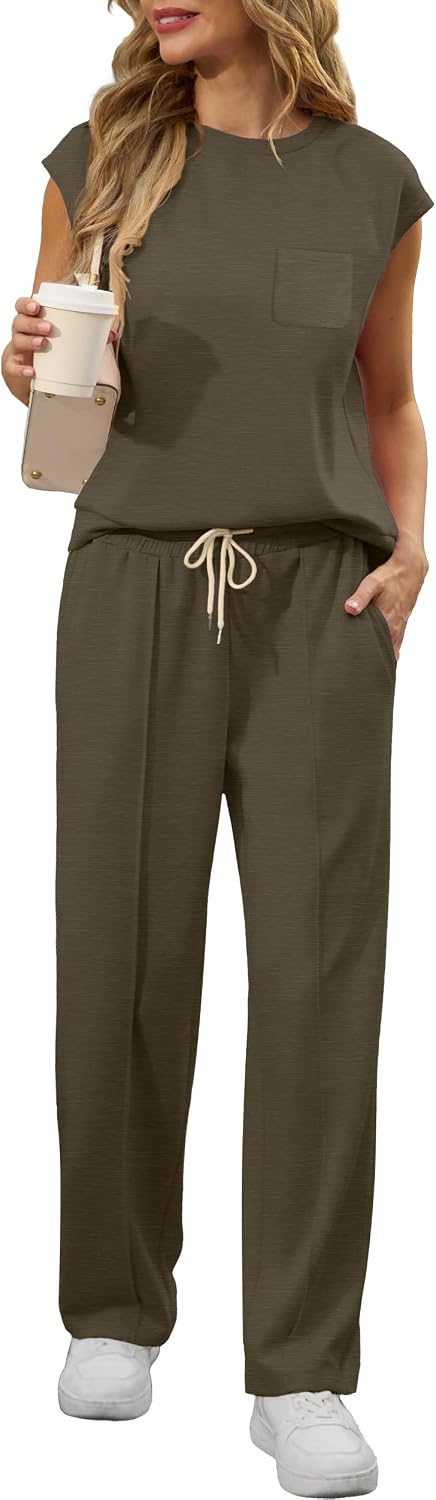 Thumbnail 5 de GRECERELLE Two Piece Outfits for Women: Summer Shorts Set with Pockets