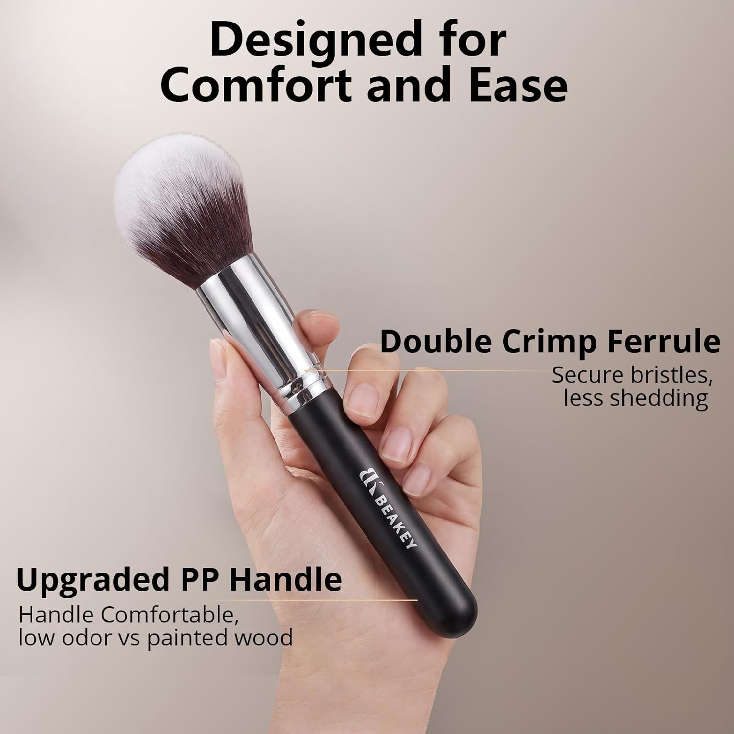 Thumbnail 4 de BEAKEY Makeup Brushes Set with 2 Sponges ๐