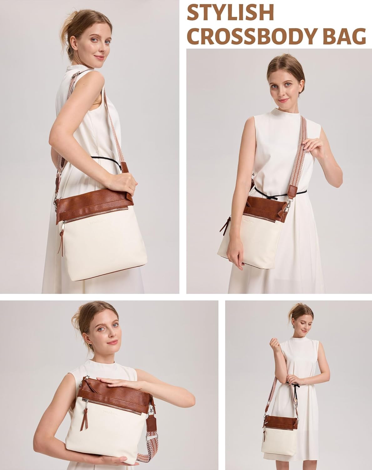 Thumbnail 1 de MOCOCITO vegan leather cross body bag for women with adjustable strap (29*27*7.5cm)