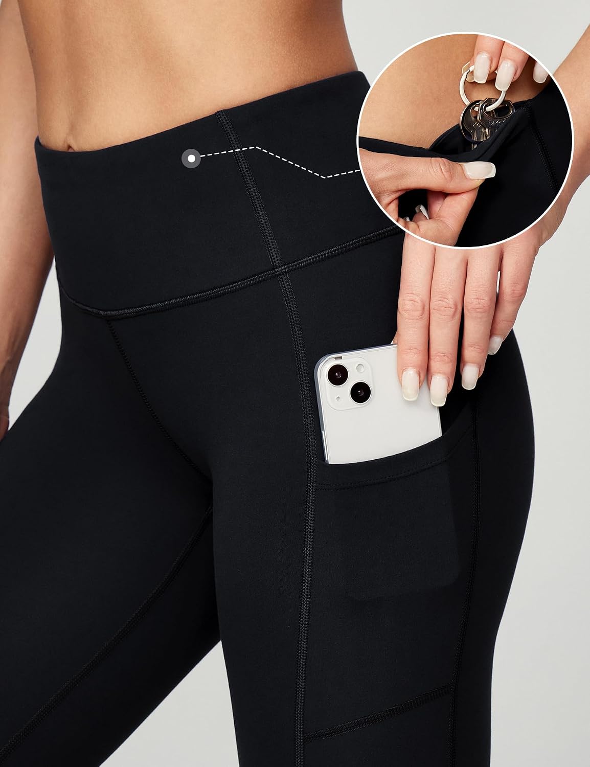 Detalle 2 de Ewedoos Sport Leggings Damen Taschen High Waist