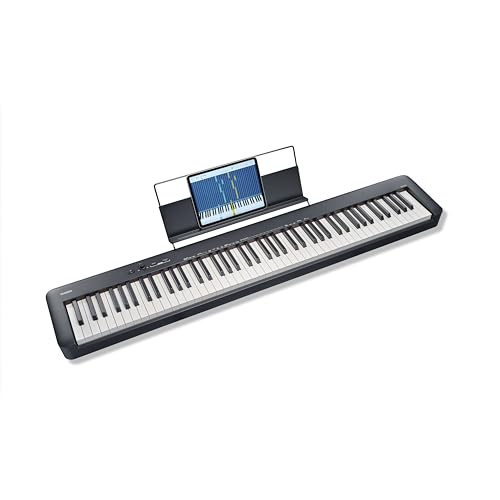 Detalle de Casio CDP-S110BK: Pianoforte digitale a 88 tasti pesati in nero, compatto e versatile
