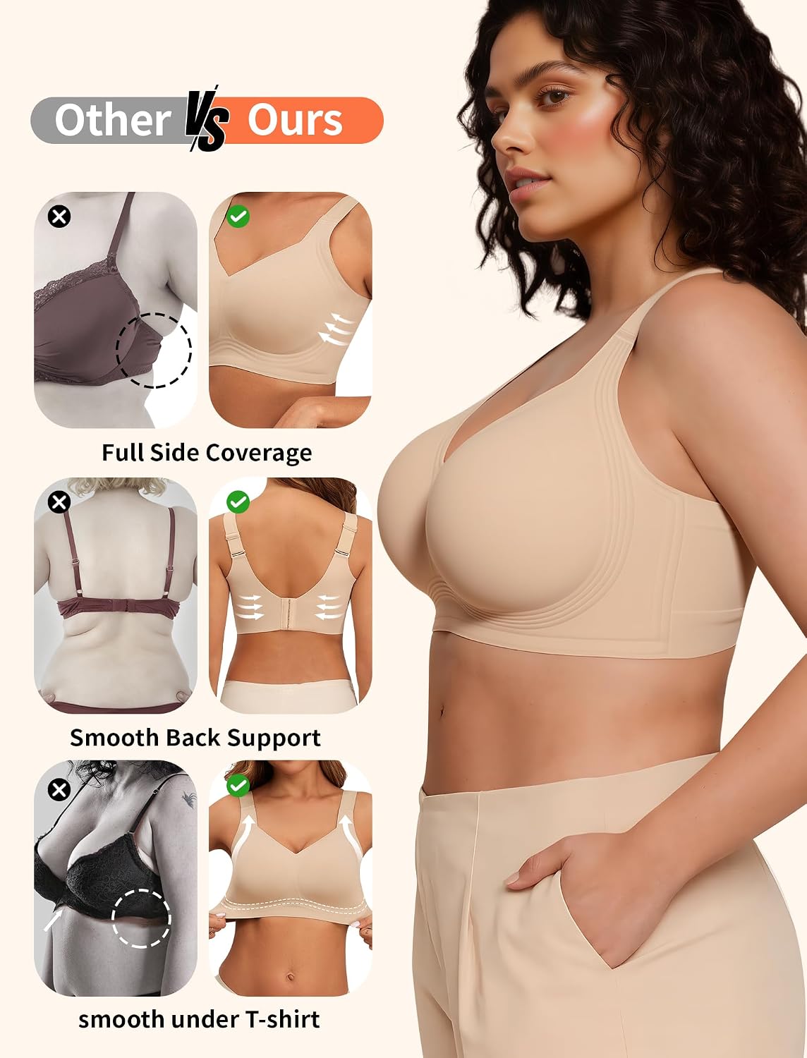 Thumbnail 3 de PoseFree Wireless Seamless T-Shirt Bra — Full Coverage