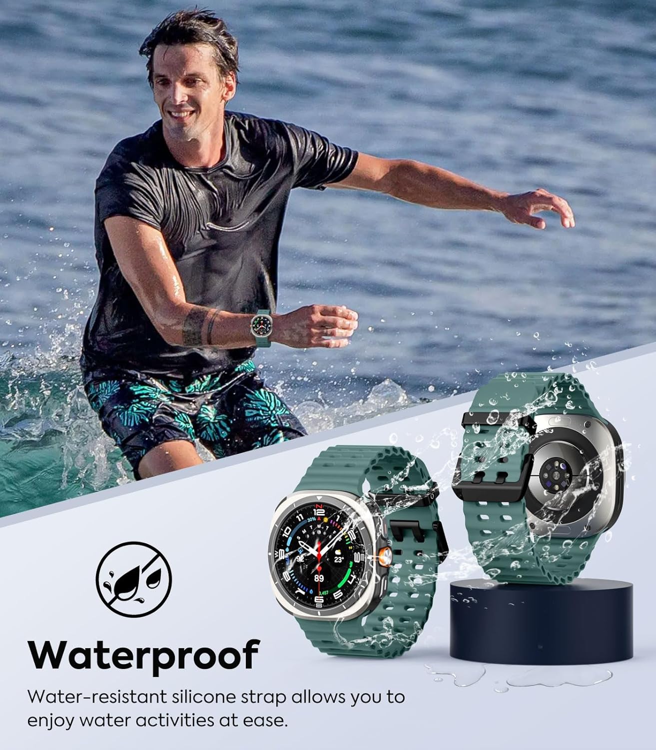 Thumbnail 4 de MoKo Upgraded Ocean Armband for Galaxy Watch Ultra 47mm