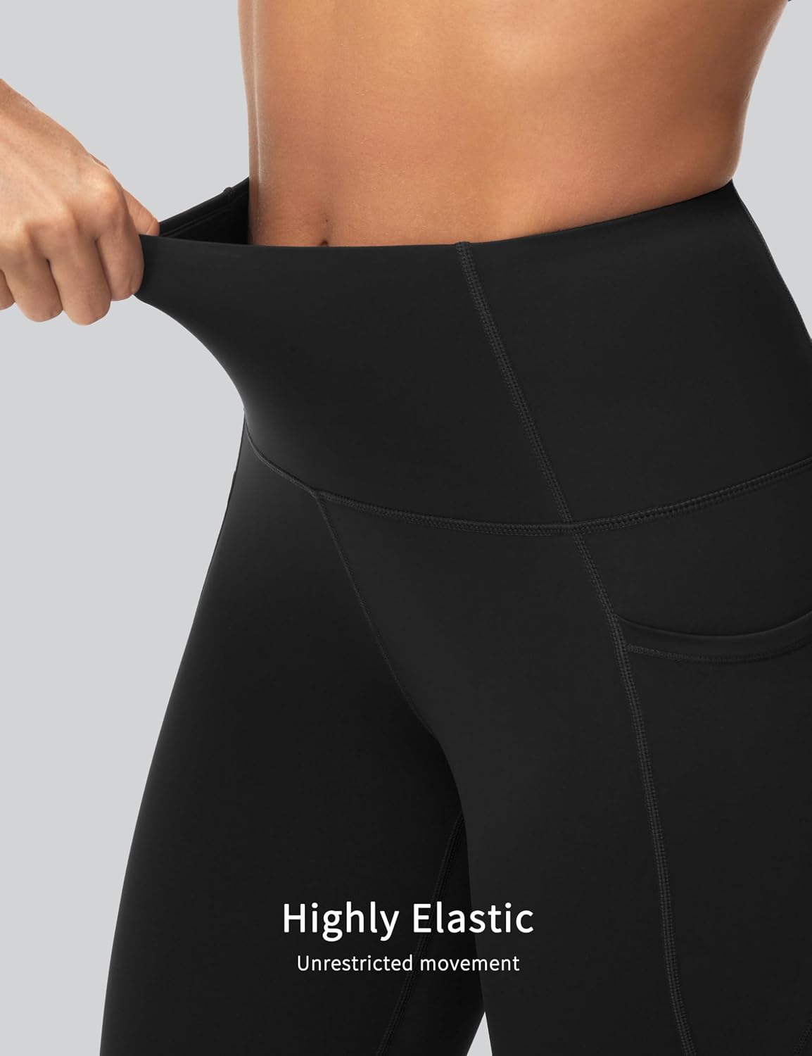 Thumbnail 3 de THE GYM PEOPLE Women's High Waist Gym Leggings with 4-Way Stretch and Pockets