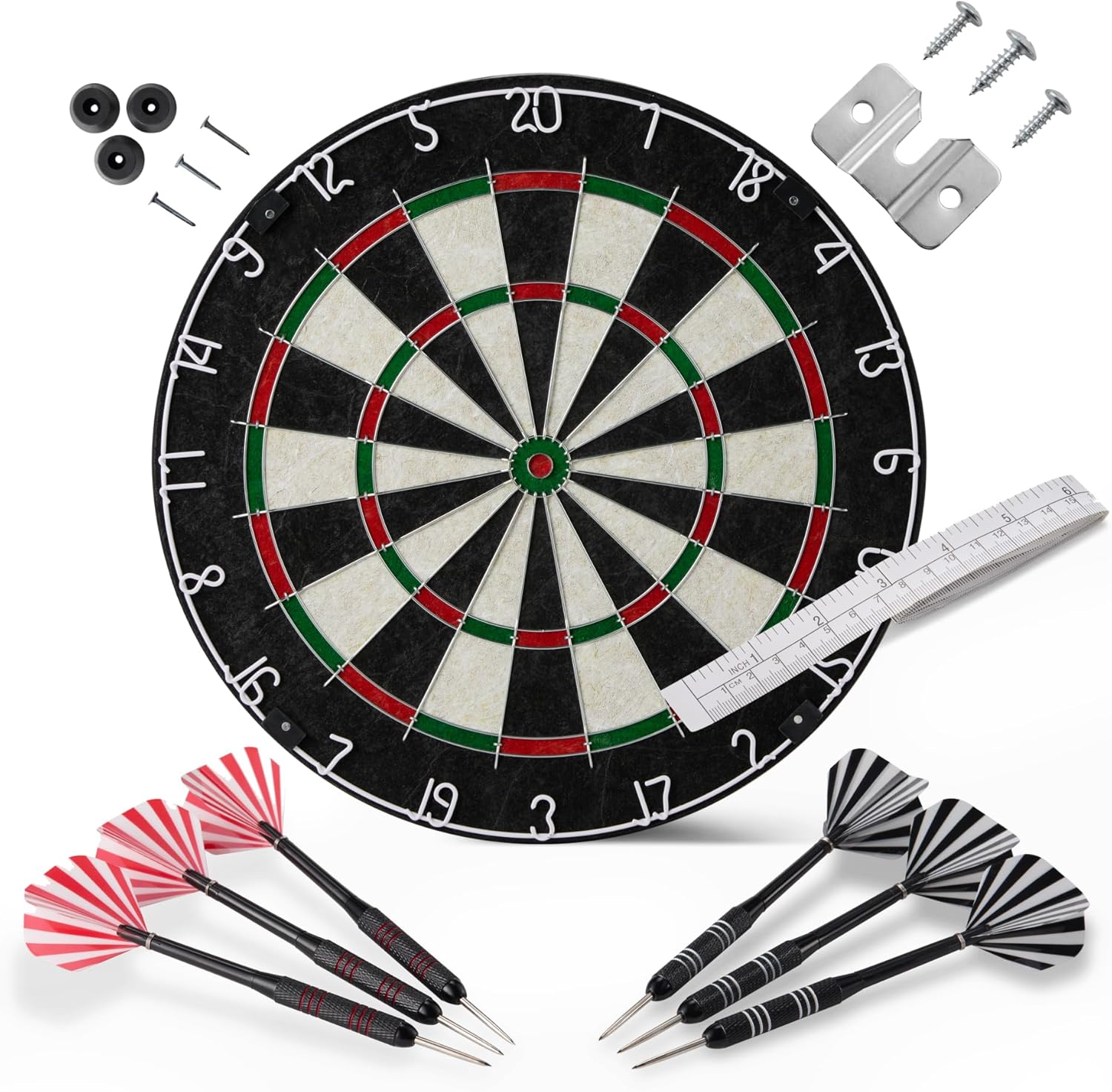 Amazon Basics Dartboard Set with Darts