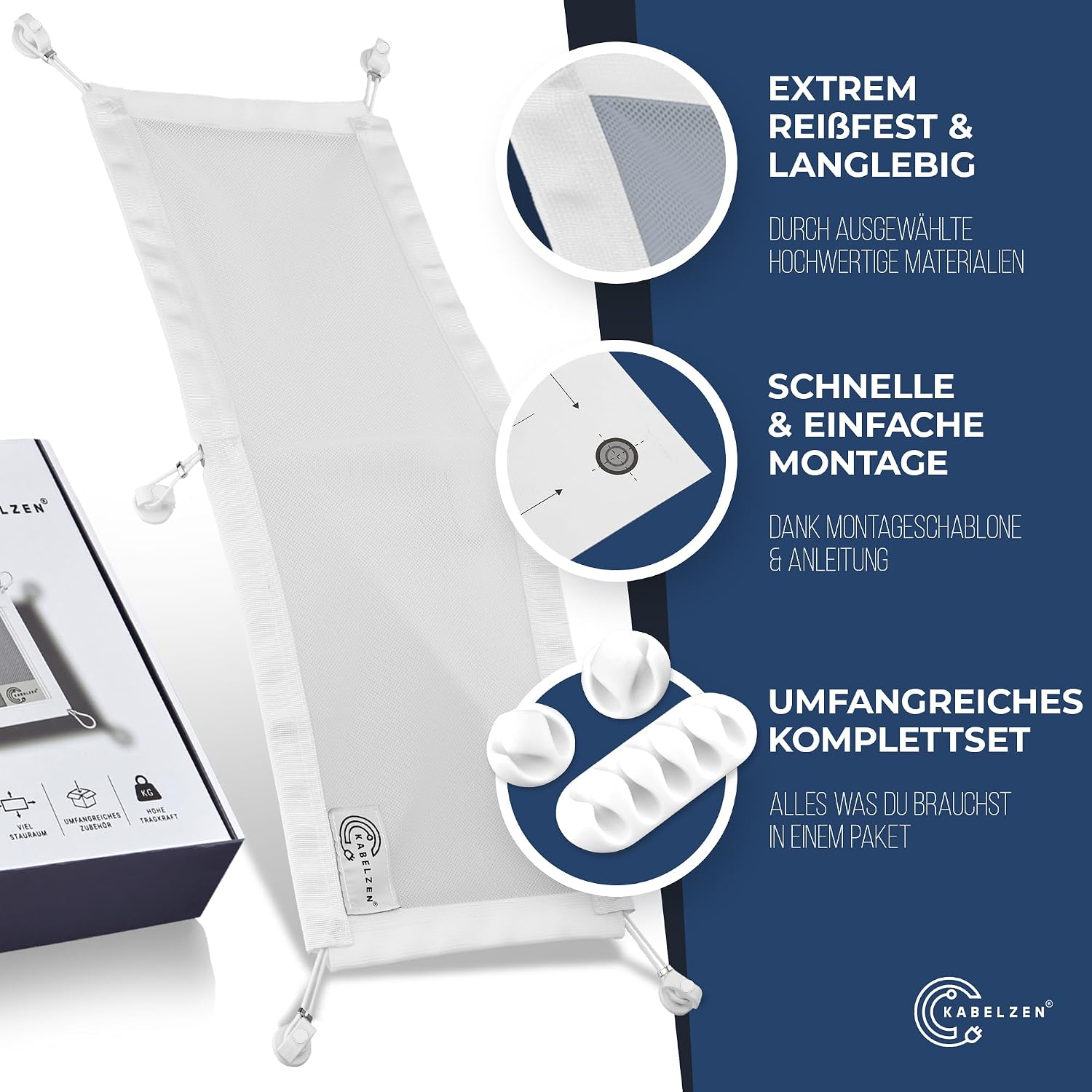Detalle de Kabelnetz Schreibtisch für Kabelmanagement – flexibler Kabelkanal, 66 × 24 cm, inkl. Tubo-Set