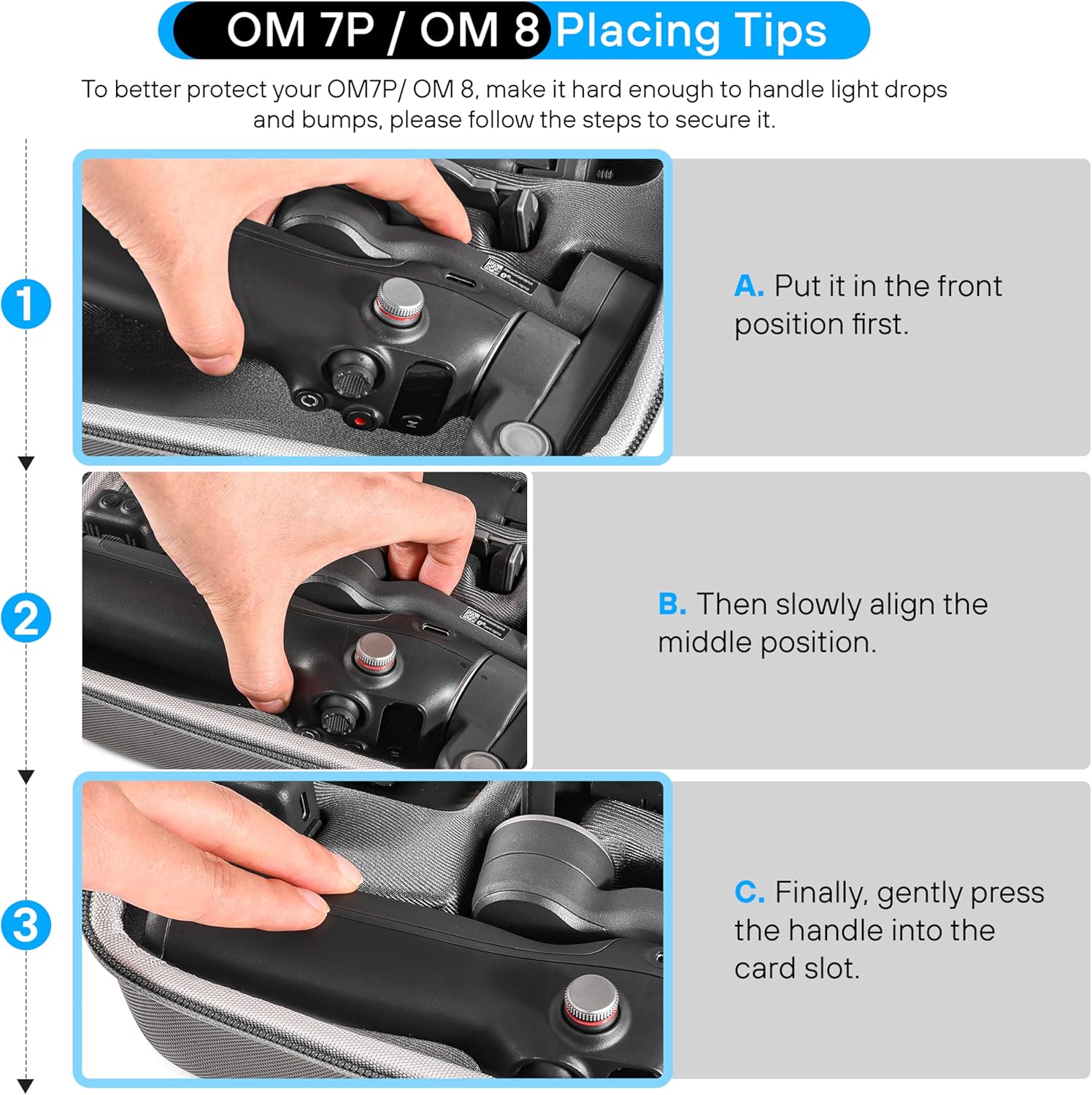 Thumbnail 3 de Étui de rangement STARTRC Photo pour DJI Osmo Mobile 7/7P et accessoires