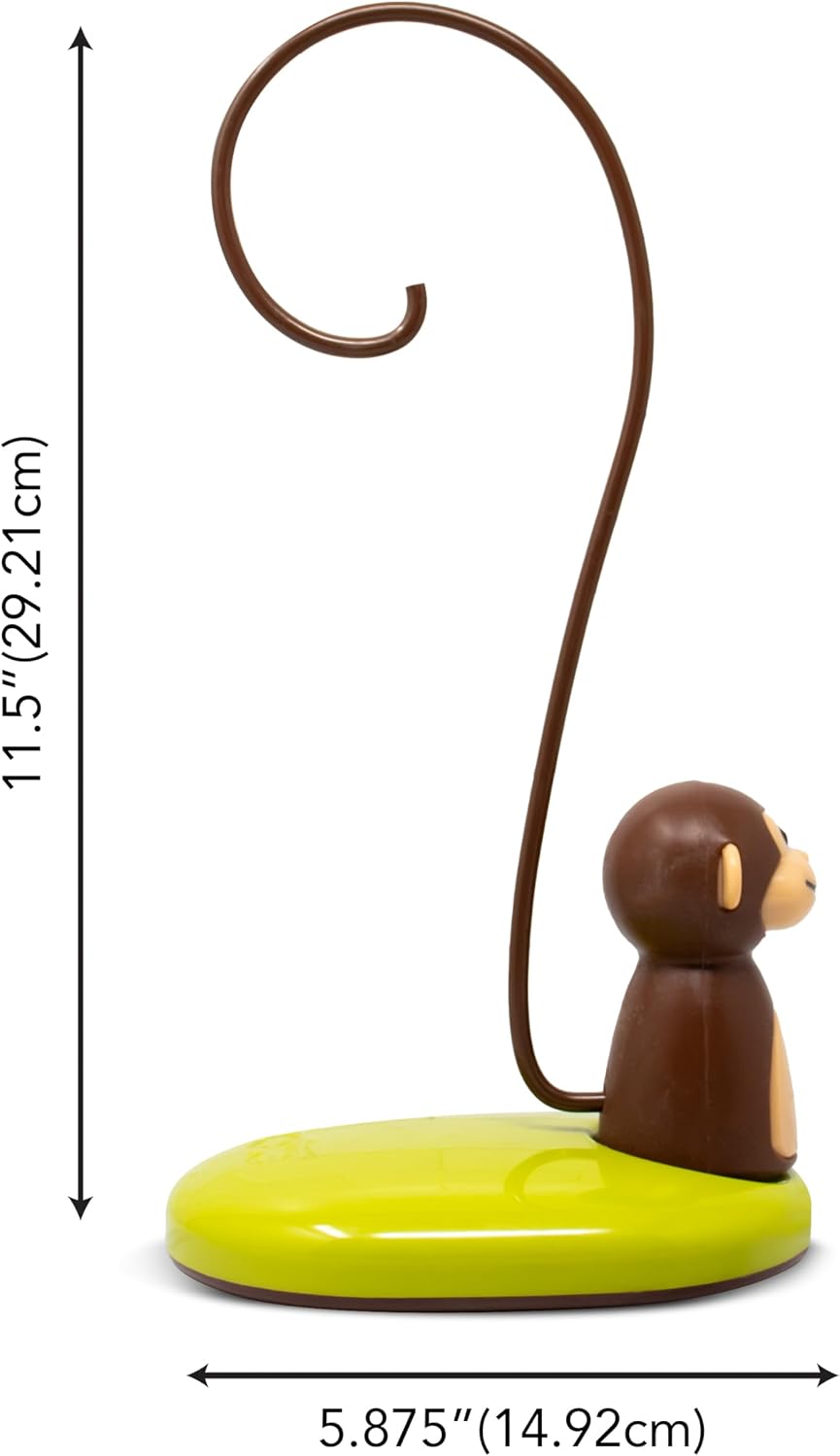 Detalle 1 de Joie 77700 モンキーバナナスタンド 樹脂製・光沢イエロー、1フック