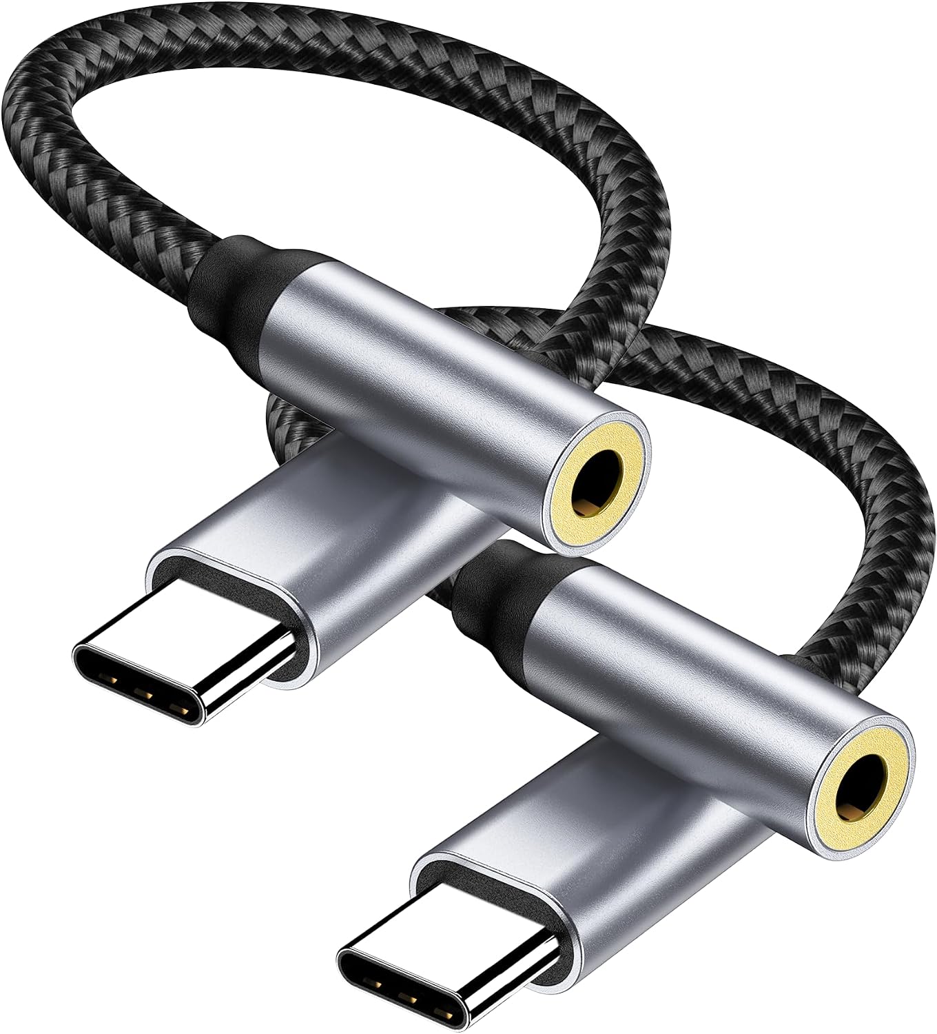 Detalle de YLLZI Adattatore USB C a Jack 3.5 mm: DAC integrato, alluminio robusto e cavo intrecciato per una musica senza compromessi