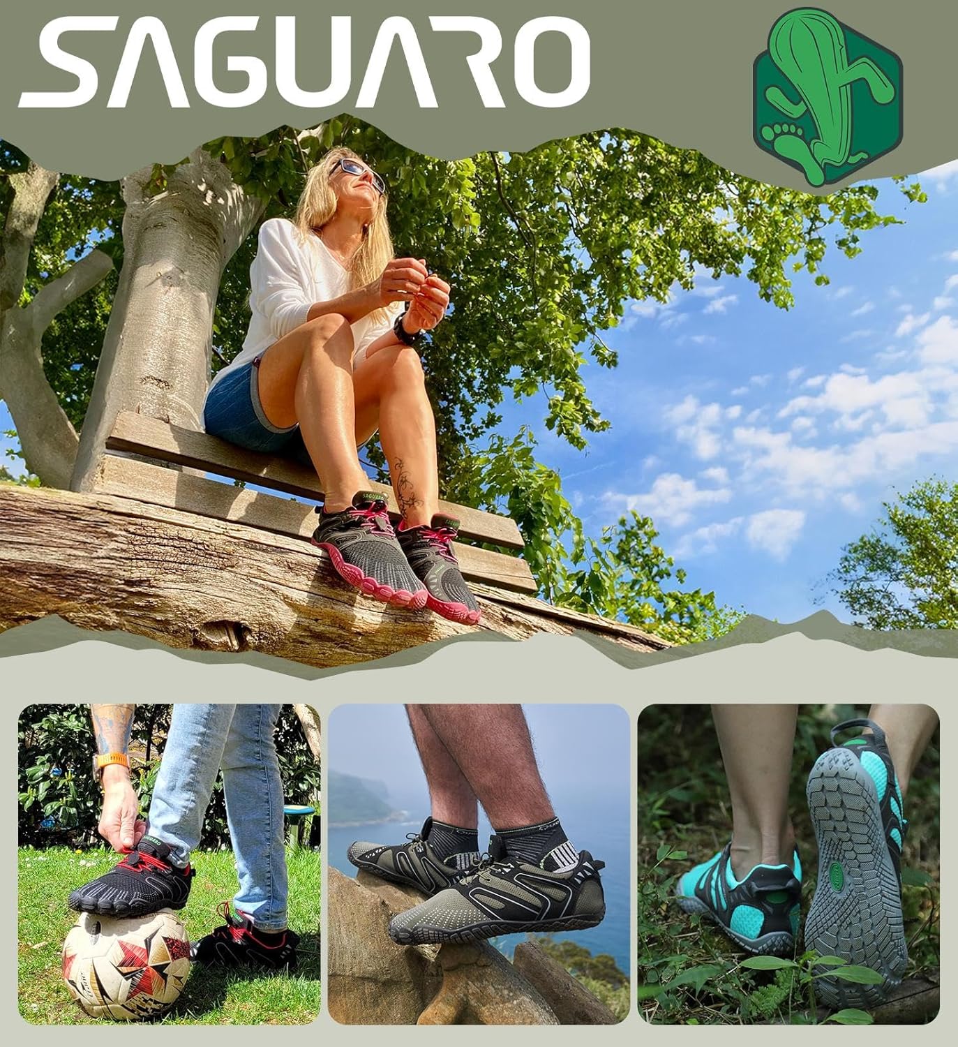Thumbnail 6 de SAGUARO Chaussure de Barefoot Femme Homme – Shoes de pieds nus