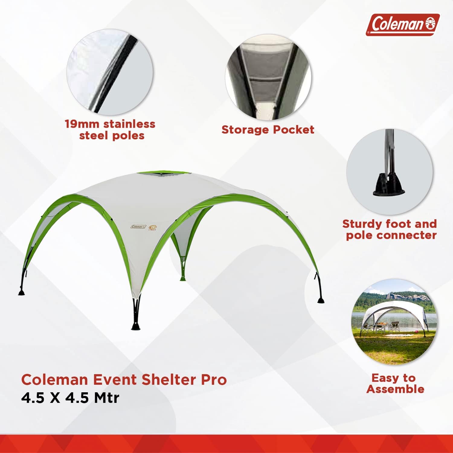 Thumbnail 2 de Coleman Gazebo Event Shelter 4.5 x 4.5 m