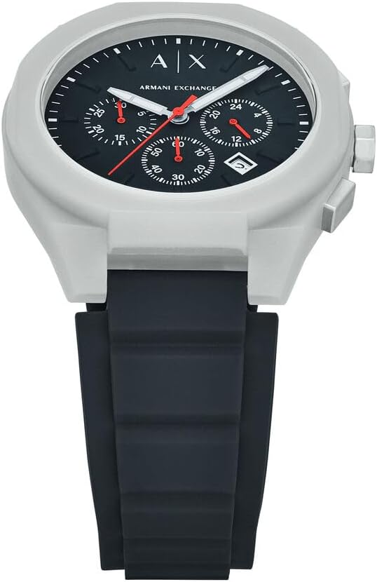 Thumbnail 3 de Armani Exchange Herrenuhr: Quarz-Chronograph 44 mm mit Silikonarmband