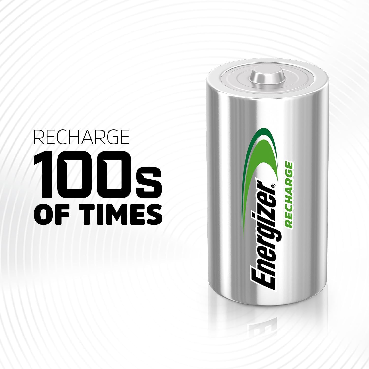 Detalle de Energizer Recharge Power Plus C Batteries (2 Pack) – 2500 mAh NiMH, Long‑Lasting Power for Toys, Radios and Torches