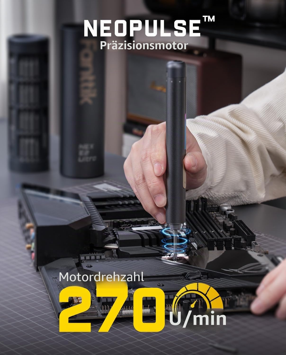 Detalle 1 de Fanttik E2 Ultra Mini Elektro Schraubendreher 50-in-1