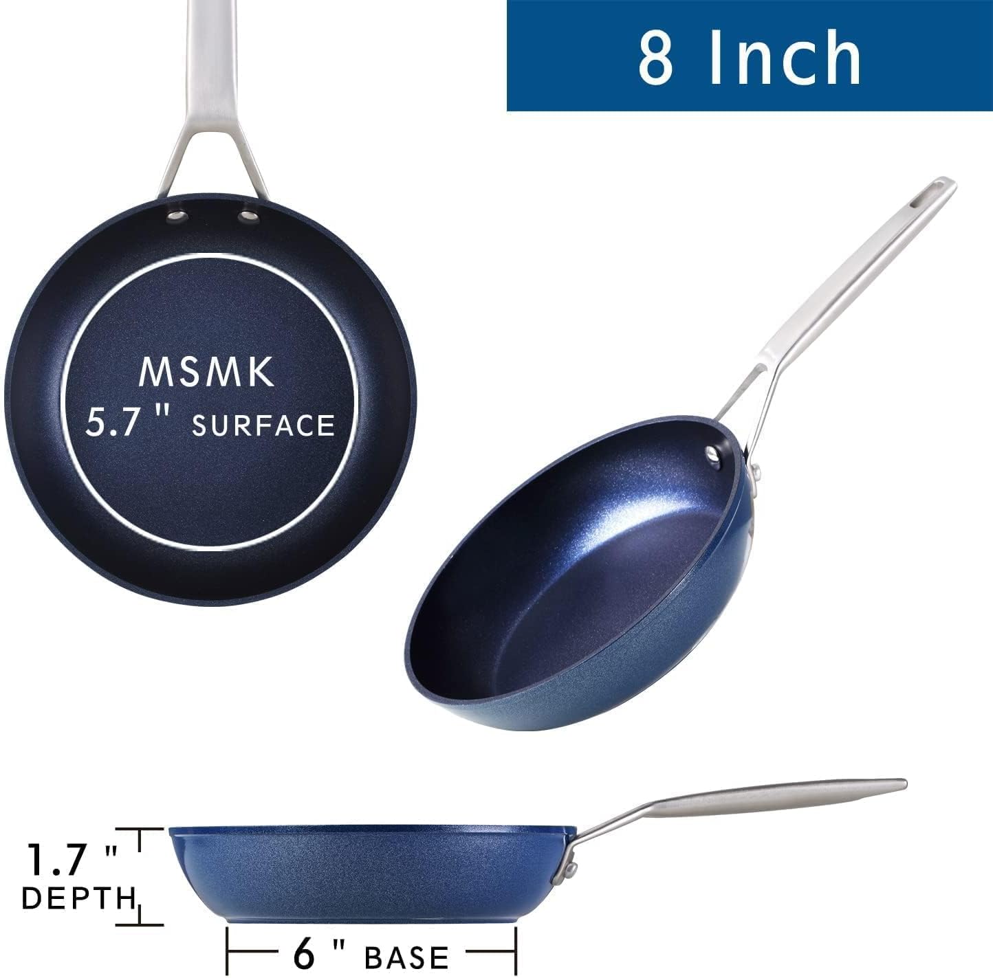 Detalle 1 de MSMK Non-Stick Frying Pan, 8-Inch